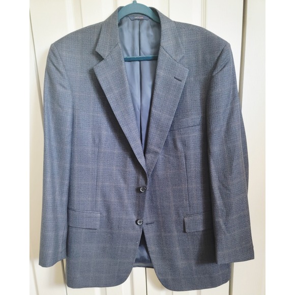 Brooks Brothers 1818 Madison Wool Blazer Sport Coat Blue Plaid 43R - Picture 1 of 10